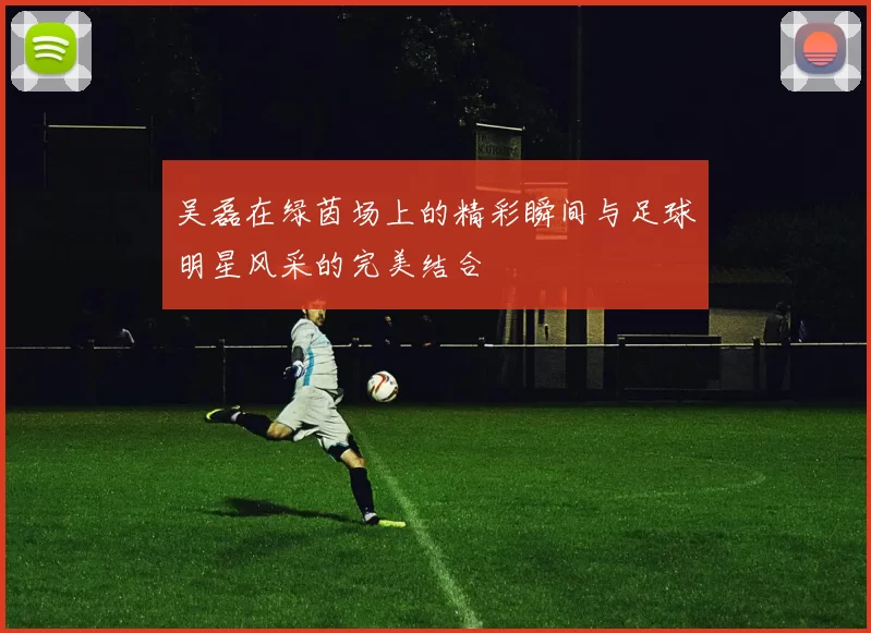 吴磊在绿茵场上的精彩瞬间与足球明星风采的完美结合